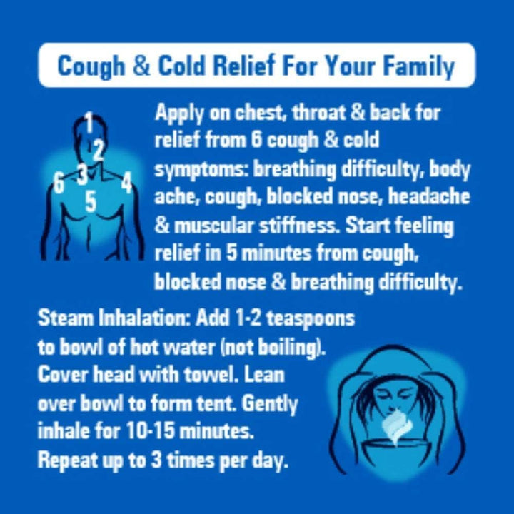 KRUM  Vapo Rub - Ointment for Cold Relief - 100G (Imported)