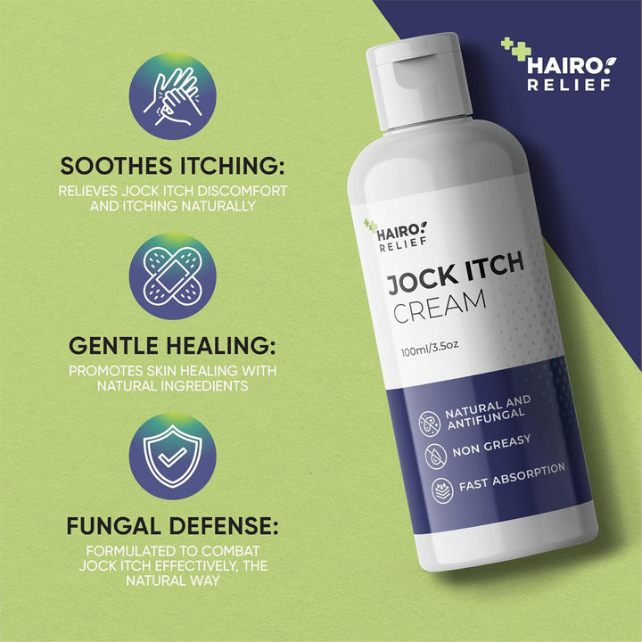 Fast Relief for Jock Itch |New  Relief - Jock Itch Cream 100Ml XL | Jock Itch Treatment for Men & Women | Antifungal Cream