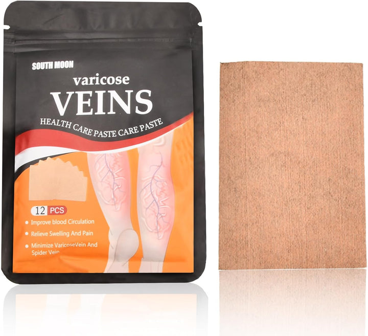 12Pcs Spider Veins Removal for Legs Treatment Patch, Varicose Veins Treatment for Legs, Varicose Veins Patch Relief Leg Pain Strengthen Capillary Health & Improve Blood Circulation