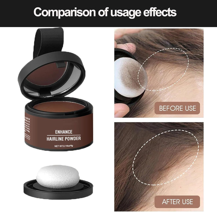 Veinsgrain Hairline Enhancement Powder (#06 Dark Brown) - Long-Lasting, Waterproof, Suitable for All Hair Colors