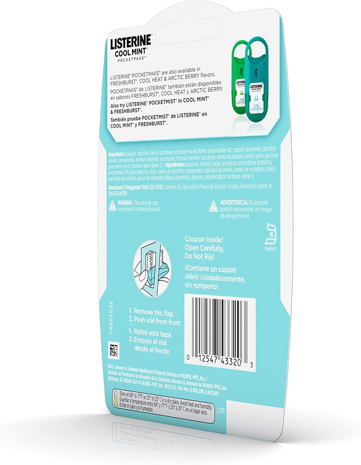 Pocket Paks Cool Mint 72'S