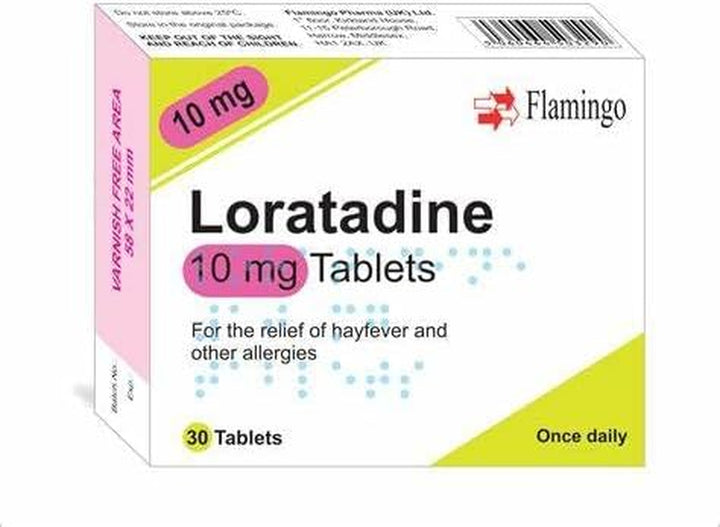 6 Months Supply Loratadine Hayfever & Allergy Relief Antihistamine 10Mg Tablets (30X6) GSL