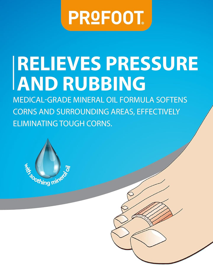 Soft Gel Corn Wraps - Instant Relief from Painful Corns - Cushions and Protects - Contains Soft Gel, Reduces Pressure and Friction - Contains 3 Washable & Reusable Toe Wraps