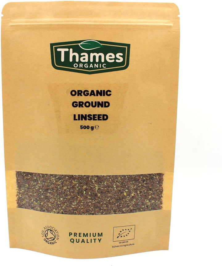 Organic Ground Linseed | Flaxseed Golden 1Kg -Certified Organic, Non-Gmo, Vegan, No Additives, No Preservatives, Resealable Bag by  Golden 1Kg