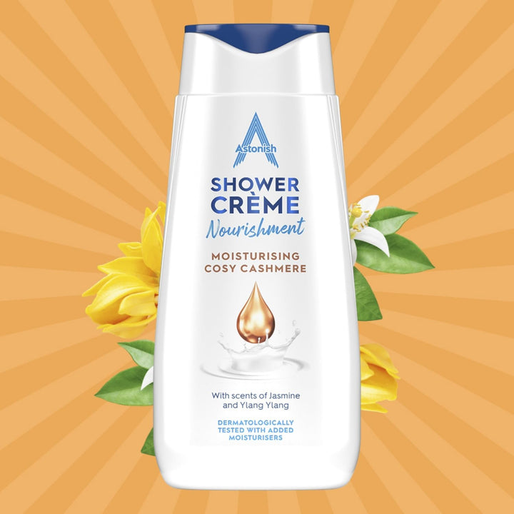 Shower Crème, Cosy Cashmere, Cleanses and Moisturises, Jasmine and Ylang Ylang Scented, 400Ml