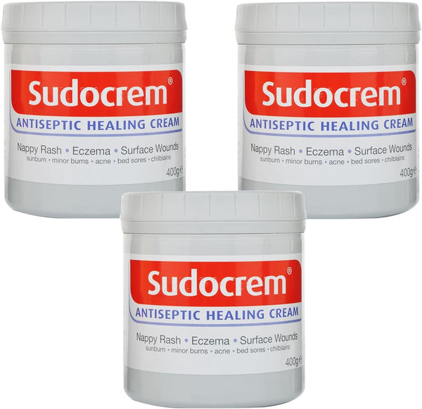 THREE PACKS of  Antiseptic Cream 400G Tubs
