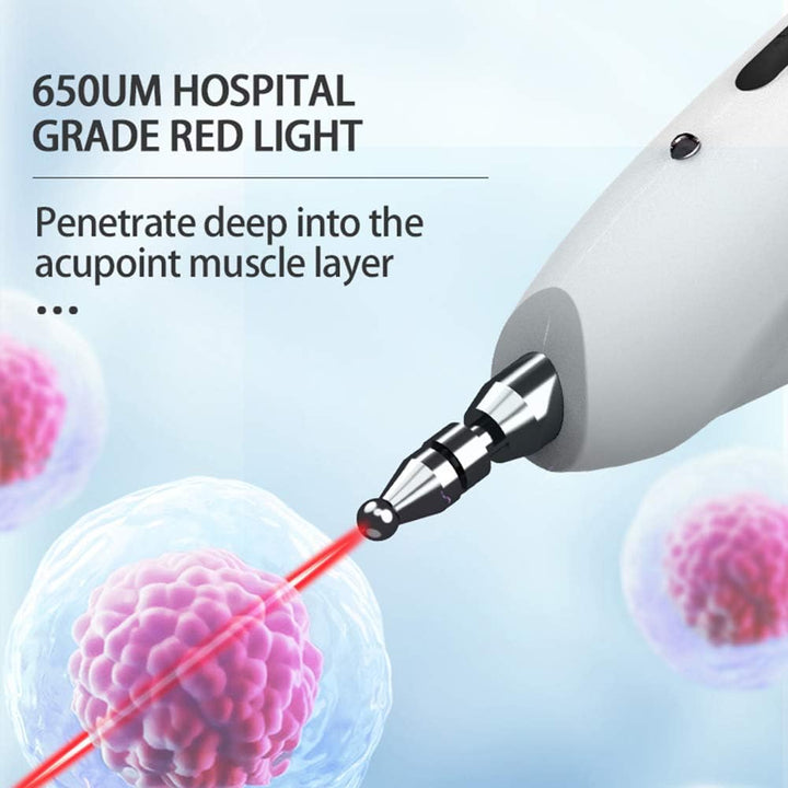 Portable Laser Acupuncture Pen with Digital Display Electroacupuncture Point Muscle Stimulator Device Gifts for Parents