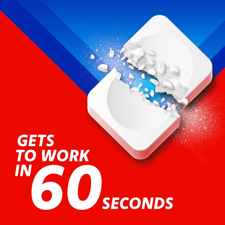 Spearmint Flavour Antacid, Heartburn and Indigestion Chewable Tablets, 1 Pack of 96 Tablets - Gets to Work in 60 Seconds for Fast and Effective Heartburn Relief