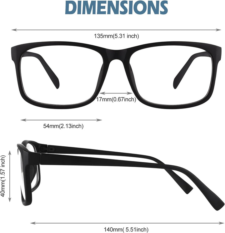 CN12 Fake Glasses Women Men Casual Fashion Square Clear Lens Glasses 100% UV400 Protection