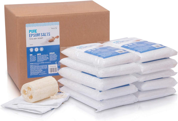 Pure Epsom Salts | Magnesium Sulphate Bath Salt | 10 Kg Pack by  | Ideal for Relieving Sore Muscles | Reduces Inflammation