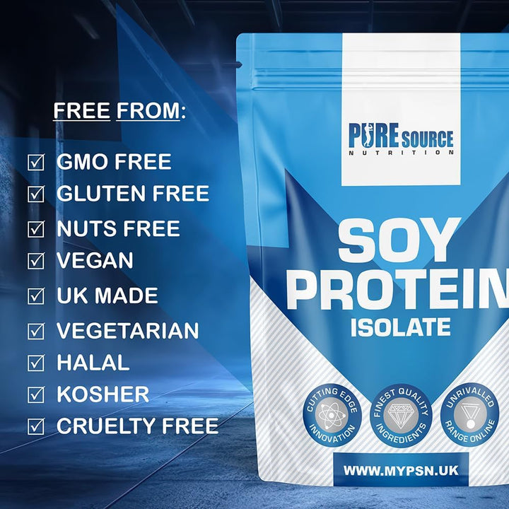 Soy Protein Isolate Powder (90% Protein) 5Kg Chocolate SOYA Protein Vegan Powder for Superfood Supergreens Dairy Free Plant Based Protein (5Kg, Chocolate)
