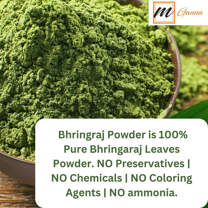 100% Natural Bhringraj Powder 0.22 Lbs/ 100 G Pure Eclipta Alba for Hair Health & Skin
