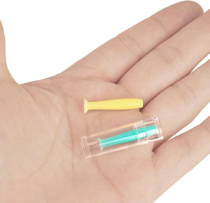 4X Contact Lens Remover, Sucker for Hard Contact Lenses, RGP and Ortho-K Lenses, Set of 4 Pcs Suckers, Lens Tool, Suction Holder (Only Suitable for Hard Contact Lenses), Multicolored