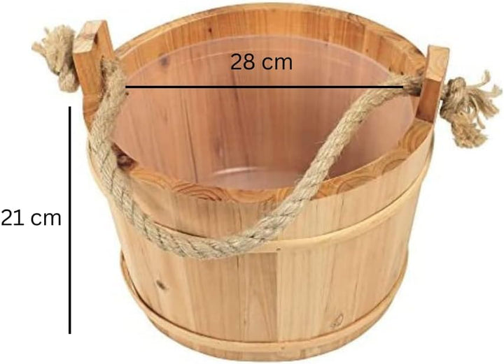 Wooden Sauna Bucket Diameter 28 Cm