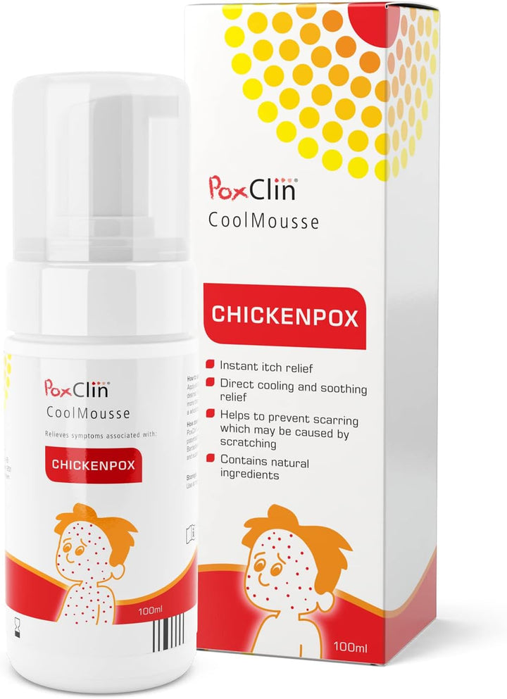 Coolmousse Chickenpox Treatment for Children, Relieve Symptoms and Itch of Chickenpox, Natural Ingredients, 100 Ml