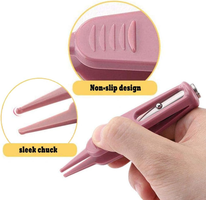 Baby Nose Cleaning Tweezers,Safety Round-Head Baby Ear Nose Navel Cleaner Clip Tool