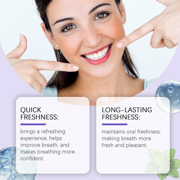 Pro-Biotic Oral Spray,Pro-Biotic Breath Spray,Mouth Spray,Breath Freshener Spray,Bad Breath Treatment for Adults,Fresh Breath Spray for Bad Breath,Long-Lasting Mouth Freshener Spray,Dry Mouth Spray