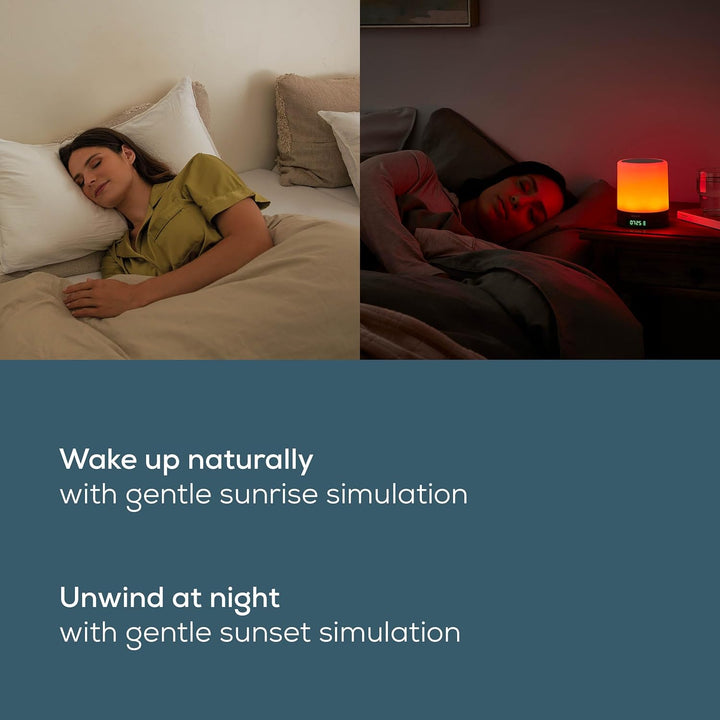 WL50 Wake up Light | Daylight Table Lamp | Helps to Support the Sleep Rhythm | LED Technology | FM Radio with 10 Memory Spaces | Bluetooth & Aux Input | 3 Light Levels