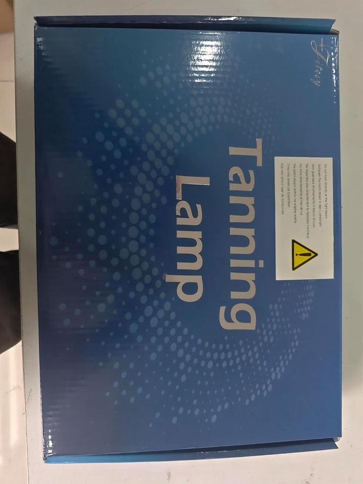 Tanning Lamps with Retractable Base,Lightweight Portable Solarium for Home, 50W Skin Sun Lamp, Tanning Lamp for Face and Body with 126 LED,460NM+490NM Blue Light Therapy Wavelength for Home Use