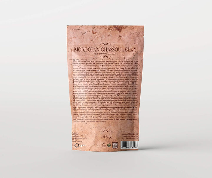 | Ghassoul (Rhassoul) Natural Clay 500G - Pure & Natural Vegan GMO Free