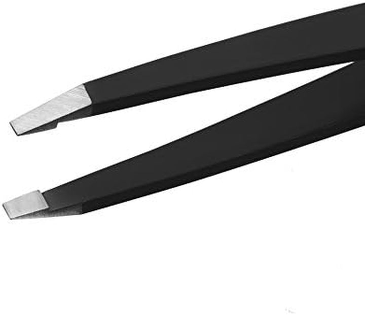 Eyebrow Tweezers Set: Slant & Point Precision Tip | Stainless Steel, for Men & Women