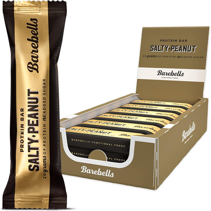 Soft Protein Bars | 16G Protein Healthy Snacks, Protein Snacks for Breakfast, Sugar Free Chocolate, Low Carb – 12 X 55G (Peanut Caramel)