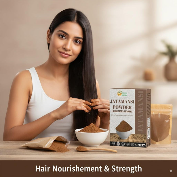 Jatamansi Root Powder Organic Nardostachys Jatamansi for Hair Growth Spikenard Stress Relief Formulation Natural Rhizome 5.3 Ounce / 150 Gms