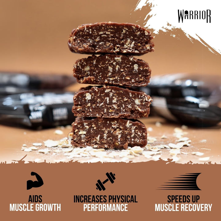 Raw Protein Bars – 12 X 75G High Protein Snack – High Fibre, Low Sugar – Ideal Meal Replacement or Healthy Nutrition Energy Snacks - Oat Bar Flapjacks – UK Made (Chocolate Brownie)