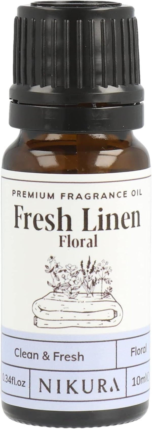 - Fresh Linen (Floral) Fragrance Oil - 10Ml | Perfect for Diffuser for Home, Soap Making, Candle Making, Wax Melts | Bath Bombs, Pot Pourri Refresher Oil, Perfume Scents, Burner Oil | UK Made
