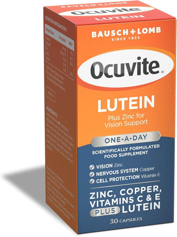 Lutein Supplement, by , Lutein with Zinc, Copper, Vitamin C and E, One Capsule per Day