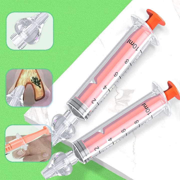 2Pcs Baby Nasal Aspirator, 10Ml Nasal Irrigator, Reusable Silicone Nasal Suction Tip, Nasal Irrigator for Baby, Nose Cleaner Rinsing Device, Safe and Comfortable