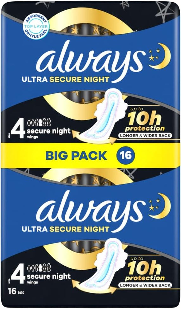 Ultra Sanitary Towels Long (Size 2) Wings X 24 Pads, Super Absorbent and Ultra Thin, for Menstrual Periods 24 X 4