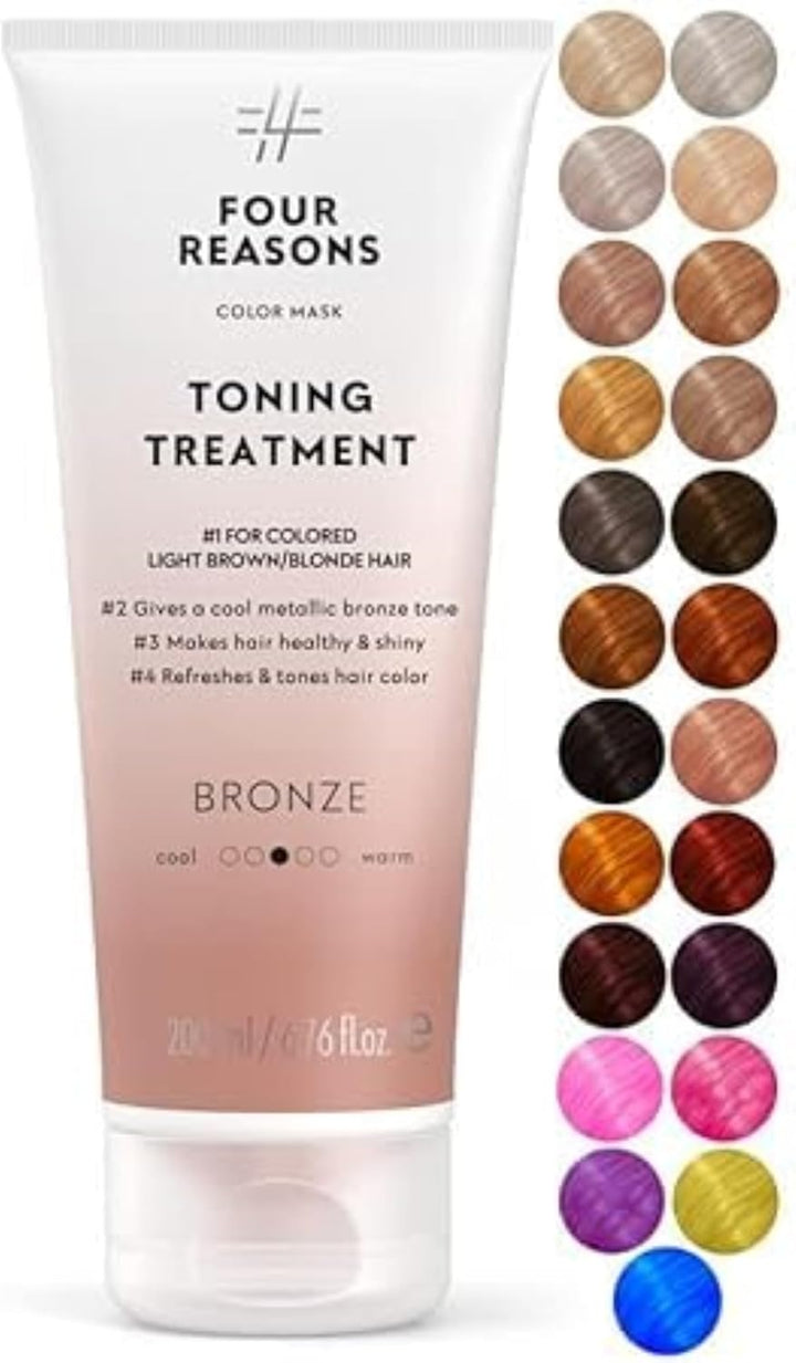 Color Mask – Cool Sand Blonde - (27 Colors) Color Depositing Conditioner, Toning Treatment, Tone & Enhance Color-Treated Hair - Semi Permanent Hair Dye, Vegan and Cruelty-Free, 6.76 Fl Oz