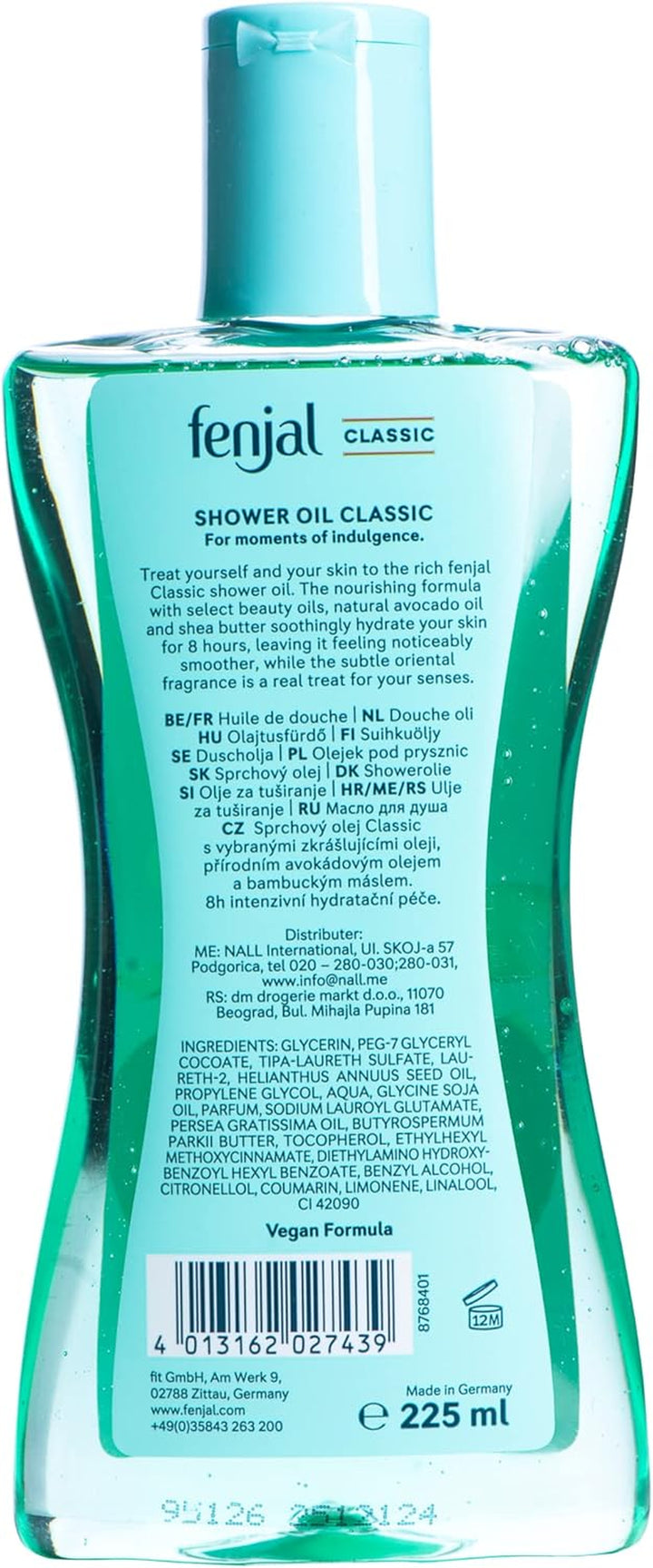 Classic Shower Oil, 225Ml