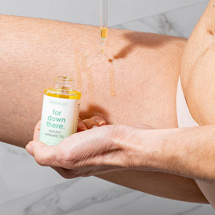 Healing Intimate Oil for down There | Ingrown Hairs, Razor Bumps after Shaving Bikini Line | Fragrance-Free Natural Itch Relief for Dry Skin | UK Made Vegan & Cruelty-Free Skincare | 30Ml