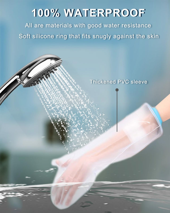 Waterproof Cast Cover Arm, Plaster Cast Waterproof Cover Arm, Cast Cover for Shower Arm Cast Waterproof Cover, Soft Comfortable Arm Cast Cover for Swimming, Reusable Cast Protectors