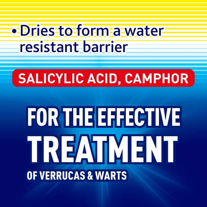 Scholl Seal & Heal Verruca Removal Treatment Gel - No Plaster Needed, Salicylic Acid & Camphor Treatment for Verrucas, Corns, Warts & Calluses, Water-Resistant Barrier,Easy to Apply, Size 10Ml
