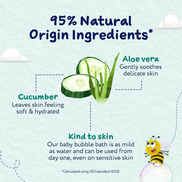 Baby Bedtime Bubble Bath, Baby Soft Scent | Gently Cleanses & Soothes | Suitable for Newborns, Kids & Adults with Sensitive & Dry Skin, 250Ml