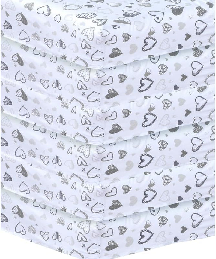 2 X Cot Bed Fitted Sheets, 60 X 120 Cm Easy Care Fine Quality Breathable Polycotton Cot Sheet (Sleeping Teddy-60 X 120Cm)