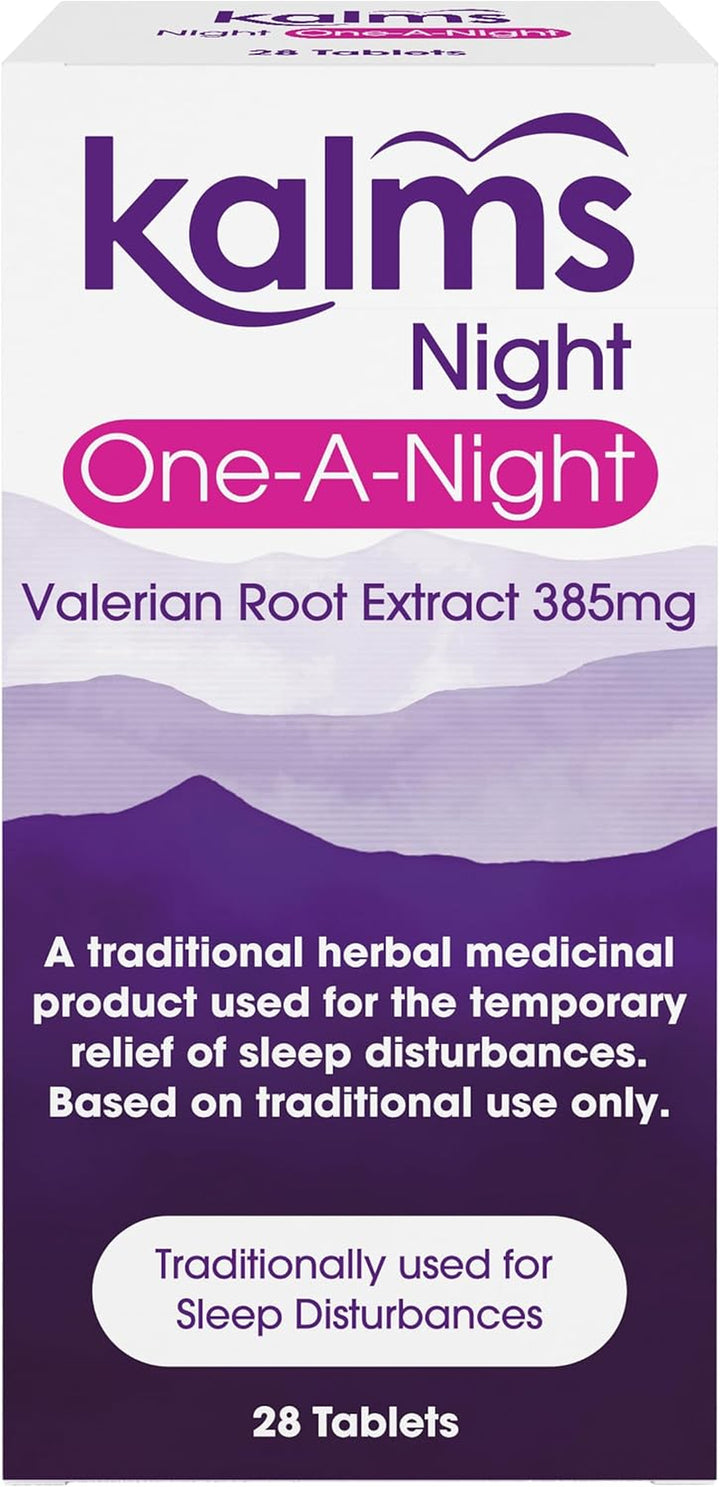 Night One-A-Night 28 Tablets - Traditional Herbal Medicinal Product Used for the Temporary Relief of Sleep Disturbances. One Tablet a Night Dose.