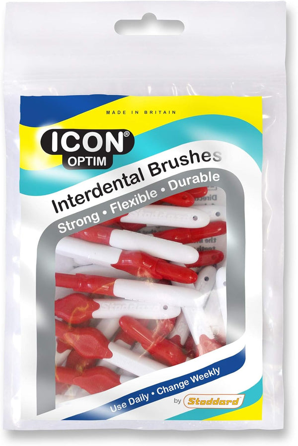 Red Standard Interdental Brushes - Pack of 25
