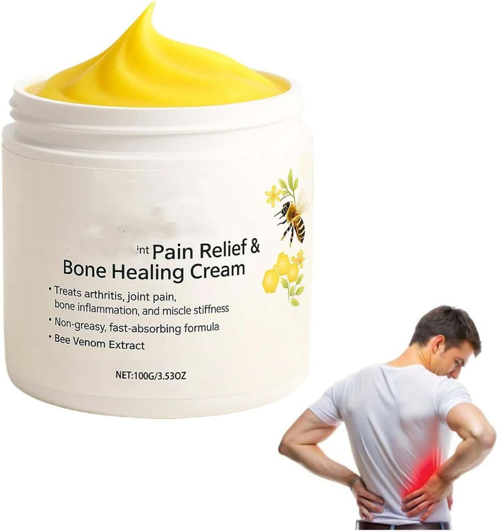 Zentheca Beethera Bee Pain Relief & Bone Healing Cream, Bee Cream for Arthritis-Infused Relief for Bones & Joints, Advanced Joint and B-One Cre-Am for Back, Neck, Hands, Knee (1)