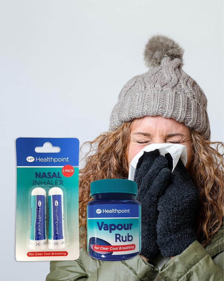 Nasal Inhaler, Pack of 2, for Relief from Blocked Sinuses, Catarrh, Colds and Flu, Helps Stuffy and Blocked Nose, Peppermint and Eucalyptus Oil for Clear Cool Breathing, Easy to Use