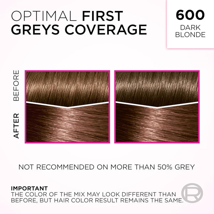 Casting Crème Gloss 600 Dark Blonde: This No-Ammonia, Semi-Permanent Hair Colour Lasts 32 Washes. Enjoy up to 3X Glossier, 4X Silkier, Visibly Healthier Hair with a Luminous Dark Blonde.