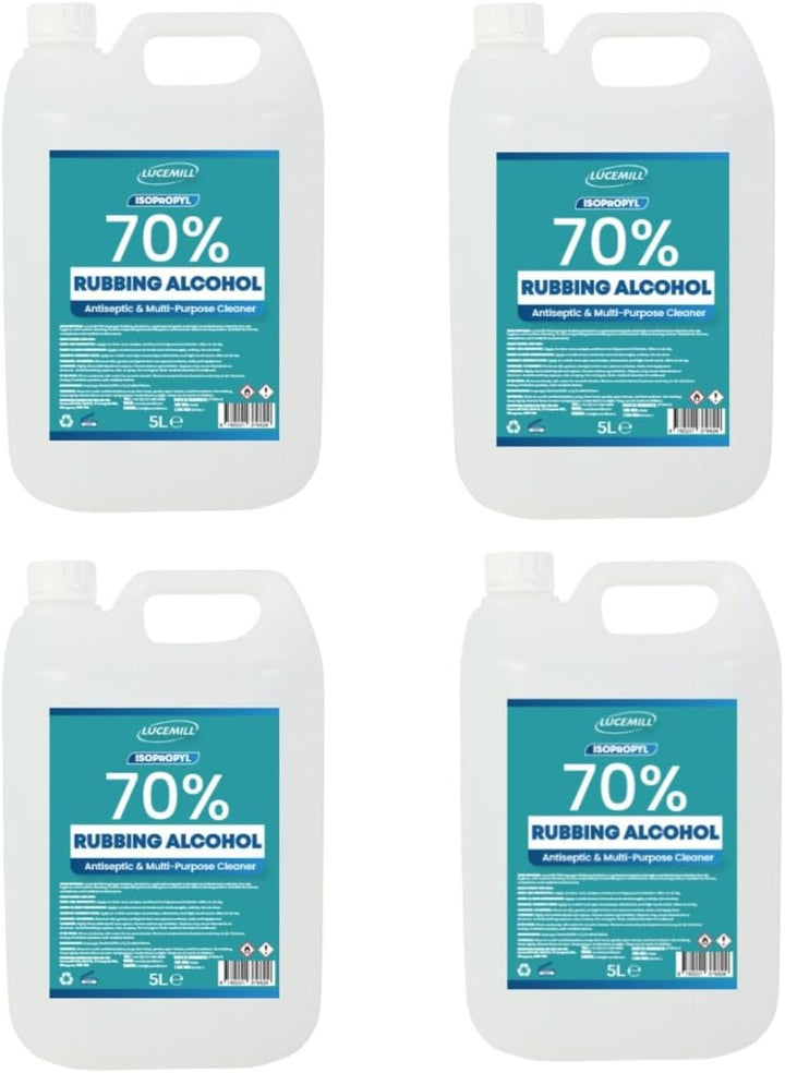 70% Rubbing Alcohol | 1 Litre | Super Strength IPA Surface Sanitiser | 70% Isopropyl Alcohol | Clear Liquid