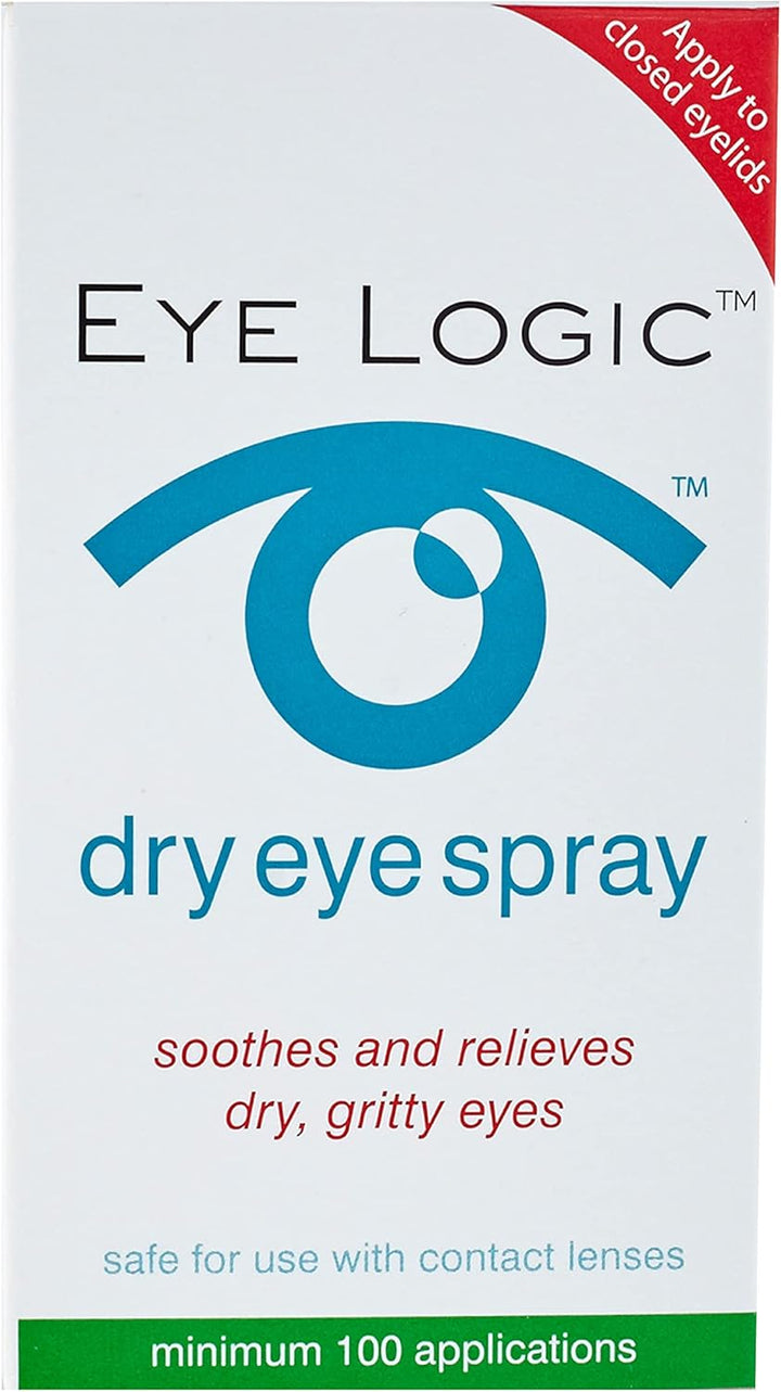 Dry Eye Spray - 10Ml, 100+ Sprays Fast, Effective Relief for Dry Irritated Eyes - Easy-To-Use Application, Ideal for Contact Lens Wearers - Hydrating Eye Mist