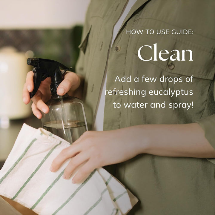 Eucalyptus Essential Oil - 10Ml | 100% Pure Natural Oils | Perfect for Diffuser, Shower, Bath | Great for Inhaling, Skin | Vegan & UK Made