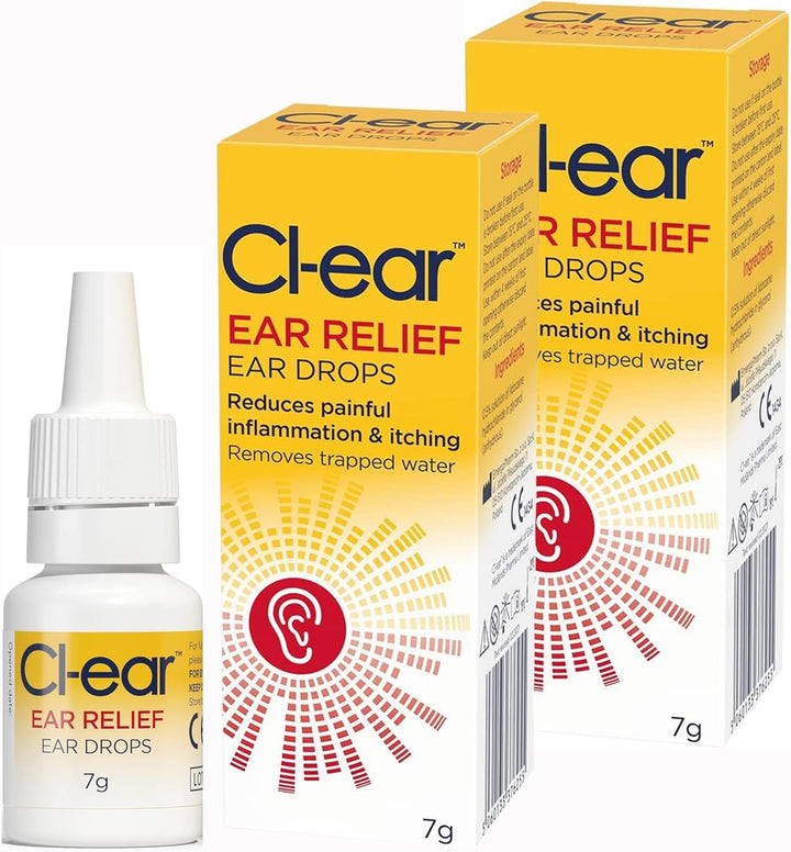 Ear Relief Ear Drops - Easy Squeeze Bottle for Itchy Ear Soothing, Trapped Water, Swimmer'S Ear, Outer Ear Ache, Blocked Ear Solution - Expert Ear Care, Audiologist Recommended - 7G (1 Pack)