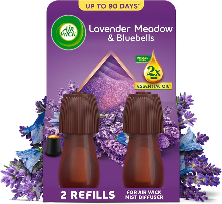 Air Wick Linen & Petals |Essential Mist Aroma Kit | 1 X 20Ml |1X Diffuser & 1X Bottle|Natural Essential Oils