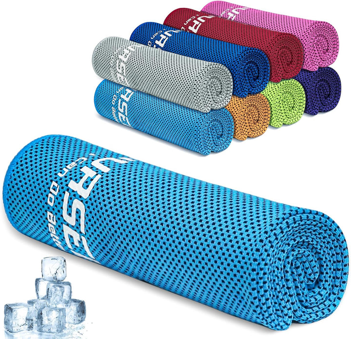 Cooling Towel, Cooling Towels for Neck,40 Inch X 12 Inch Ice Towel for Instant Cooling Relief, Soft Breathable Chilly Towel, Perfect Yoga, Golf, Sports, Gym, Workout, Athletes Towel